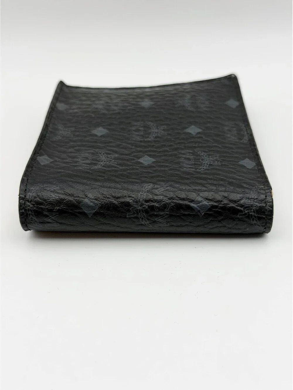 MCM Bifold Black Wallet in Visetos Original Cardholder